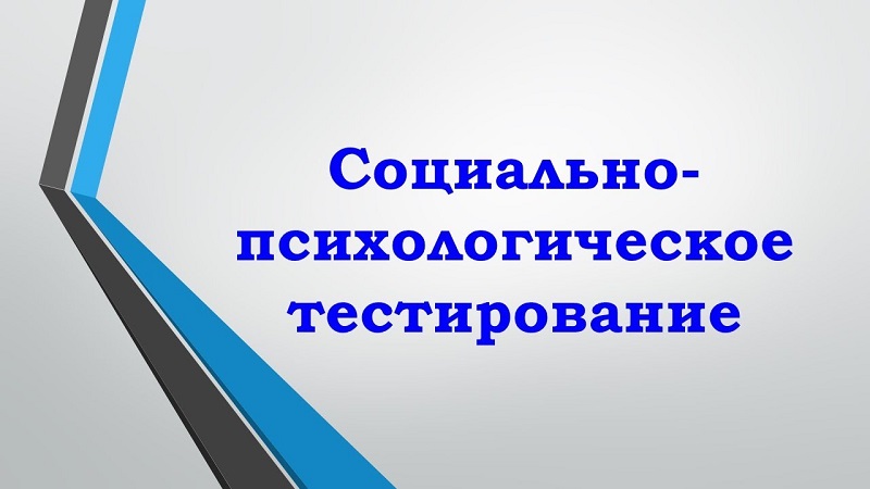 Социально - психологическое тестирование обучающихся.